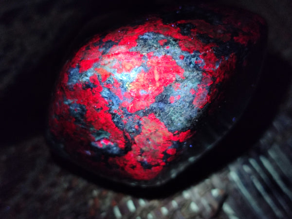 Polished Ruby Corundum In Chrome Verdite Free Forms x 3 From Zimbabwe