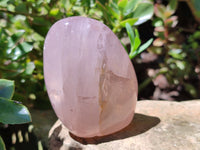 Polished Rose Quartz Standing Free Forms x 5 From Ambatondrazaka, Madagascar