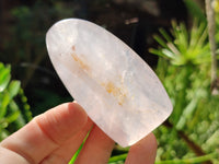 Polished Rose Quartz Standing Free Forms x 5 From Ambatondrazaka, Madagascar