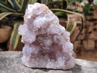 Natural Jacaranda Amethyst Quartz Clusters x 3 From Mumbwa, Zambia