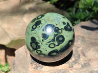 Polished Stromatolite Jasper Spheres x 3 From Katsepy, Madagascar