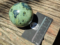 Polished Stromatolite Jasper Spheres x 3 From Katsepy, Madagascar