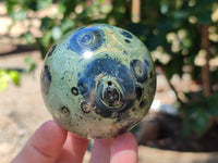 Polished Stromatolite Jasper Spheres x 3 From Katsepy, Madagascar