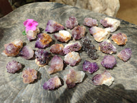 Natural Dark Purple Amethyst Spirit Quartz Clusters x 70 From Boekenhouthoek, South Africa