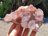 Natural Amethyst Spirit Quartz Clusters x 2 From Boekenhouthoek, South Africa