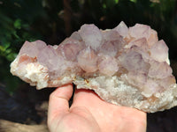 Natural Amethyst Spirit Quartz Clusters x 2 From Boekenhouthoek, South Africa