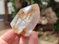 Polished Inclusion Quartz Crystals x 7 From Madagascar