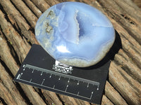 Polished Blue Lace Agate Geodes x 6 From Nsanje, Malawi