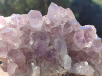 Natural Jacaranda Amethyst Quartz Clusters x 3 From Mumbwa, Zambia