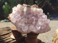 Natural Jacaranda Amethyst Quartz Clusters x 3 From Mumbwa, Zambia