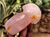 Polished Rose Quartz Mushrooms x 6 From Ambatondrazaka, Madagascar