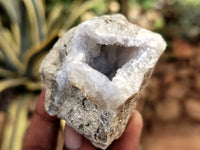 Natural Blue Lace Agate Geode Specimens x 12 From Nsanje, Malawi