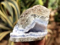 Natural Blue Lace Agate Geode Specimens x 12 From Nsanje, Malawi