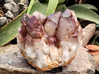 Natural Red Hematoid Quartz Cluster x 1 From Karoi, Zimbabwe