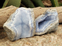 Natural Blue Lace Agate Geode Specimens x 12 From Nsanje, Malawi