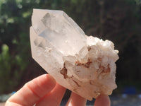 Natural Clear Quartz Clusters x 7 from Madagascar