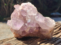 Natural Jacaranda Amethyst Quartz Clusters x 3 From Mumbwa, Zambia