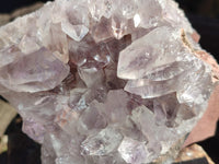 Natural Jacaranda Amethyst Quartz Clusters x 3 From Mumbwa, Zambia