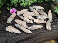 Natural Drusy Quartz Coated Calcite Pseudomorph Crystals x 20 From Lesotho