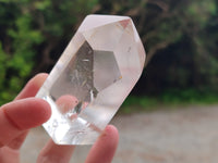 Polished Frosted Quartz Crystal Points x 4 From Madagascar