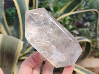 Polished Frosted Quartz Crystal Points x 4 From Madagascar