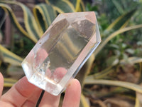 Polished Frosted Quartz Crystal Points x 4 From Madagascar