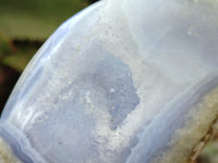 Polished Blue Lace Agate Geodes x 6 From Nsanje, Malawi