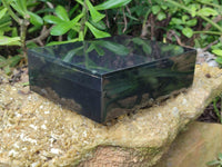 Hand Made Black Basalt Jewellery Box x 1 From South Africa