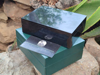 Hand Made Black Basalt Jewellery Box x 1 From South Africa