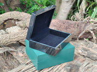 Hand Made Black Basalt Jewellery Box x 1 From South Africa