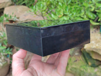 Hand Made Black Basalt Jewellery Box x 1 From South Africa