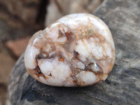 Polished Fossil Flower Agate Hearts x 6 From Antsahalova, Madagascar