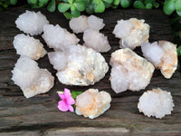 Natural Amethyst Spirit Quartz Clusters x 12 From Boekenhouthoek, South Africa