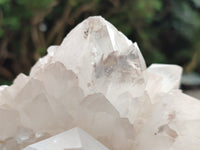 Natural White Quartz Clusters x 2 from Madagascar