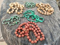 Hand Made Mixed Stone Bead Necklaces x 6 From Southern Africa