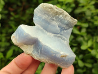 Natural Blue Lace Agate Geode Specimens x 12 From Nsanje, Malawi