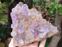 Natural Jacaranda Amethyst Quartz Clusters x 3 From Mumbwa, Zambia