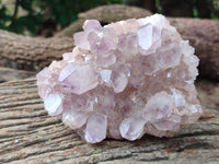 Natural Jacaranda Amethyst Quartz Clusters x 3 From Mumbwa, Zambia