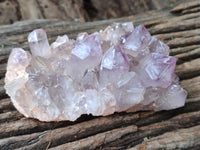 Natural Jacaranda Amethyst Quartz Clusters x 3 From Mumbwa, Zambia