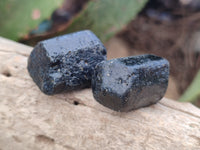 Natural Alluvial Schorl Black Tourmaline Crystals x 2 Kg Lot From Zimbabwe