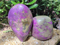 Polished Stichtite Standing Free Forms x 2 From Barberton, South Africa