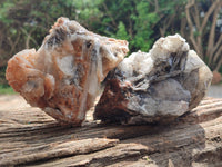 Natural Bladed Barite Specimen x 2 From Congo