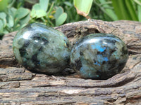 Polished Labradorite Palm Stones x 12 From Tulear, Madagascar