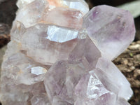 Natural Jacaranda Amethyst Quartz Clusters x 3 From Mumbwa, Zambia