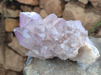 Natural Jacaranda Amethyst Quartz Clusters x 3 From Mumbwa, Zambia