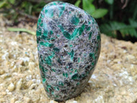 Polished Emerald Mica In Matrix Standing Free Forms x 4 From Mutoko, Zimbabwe