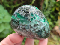 Polished Emerald Mica In Matrix Standing Free Forms x 4 From Mutoko, Zimbabwe