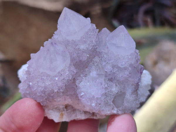 Natural Amethyst Spirit Quartz Clusters x 12 From Boekenhouthoek, South Africa