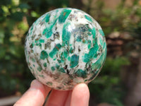 Polished Emerald Mica In Matrix Spheres x 2 From Mutoko, Zimbabwe