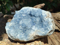 Natural Large Celestite Geode Specimens x 1 From Sakoany, Madagascar